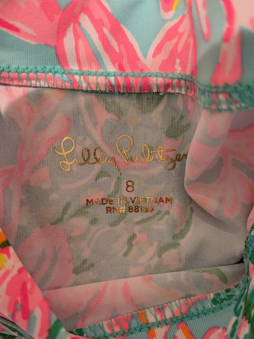 Lilly Pulitzer Floral Long-Sleeve Rashguard Set - Aqua & Pink